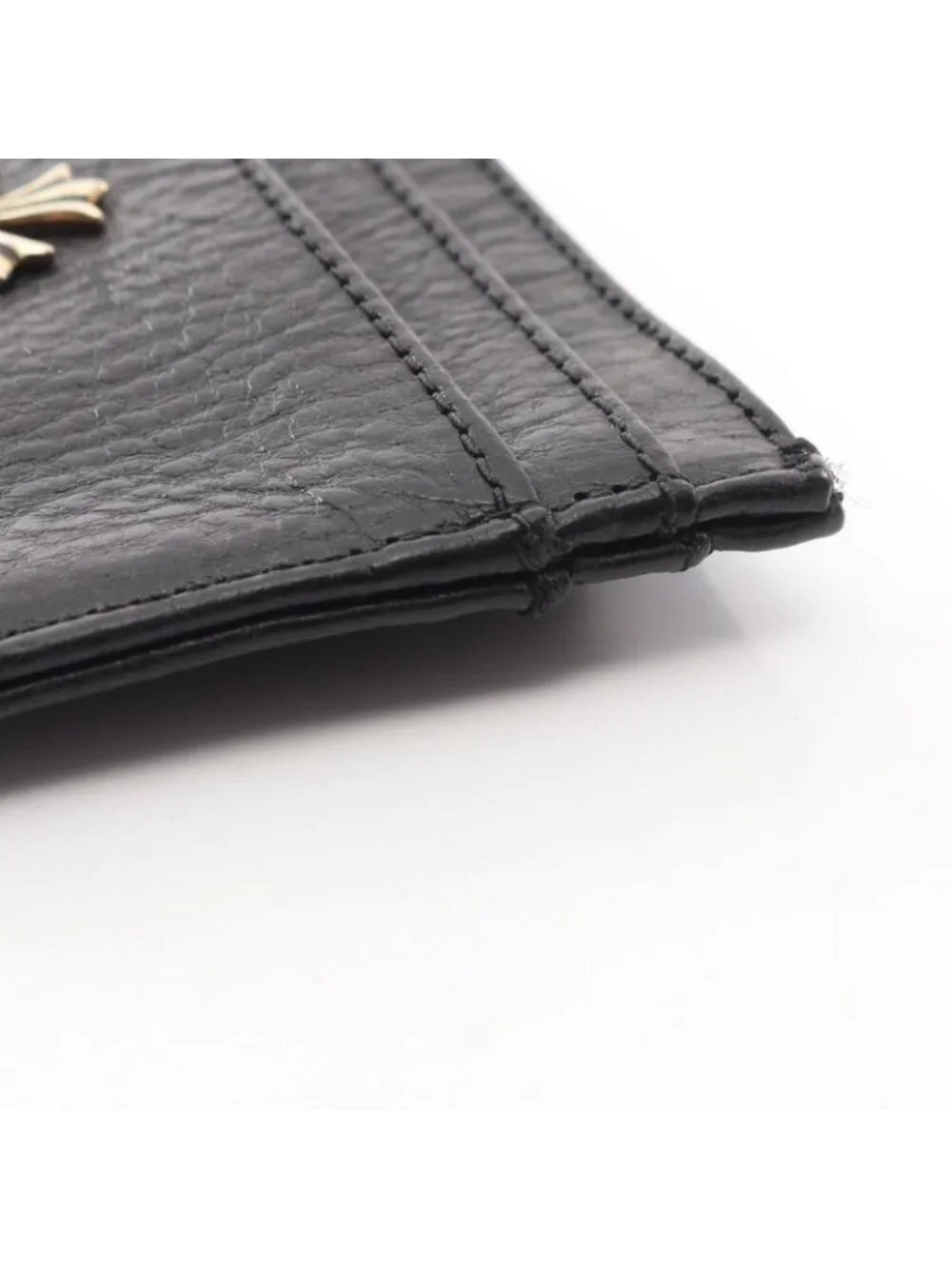 Chrome Hearts Card Case CH Cross Leather